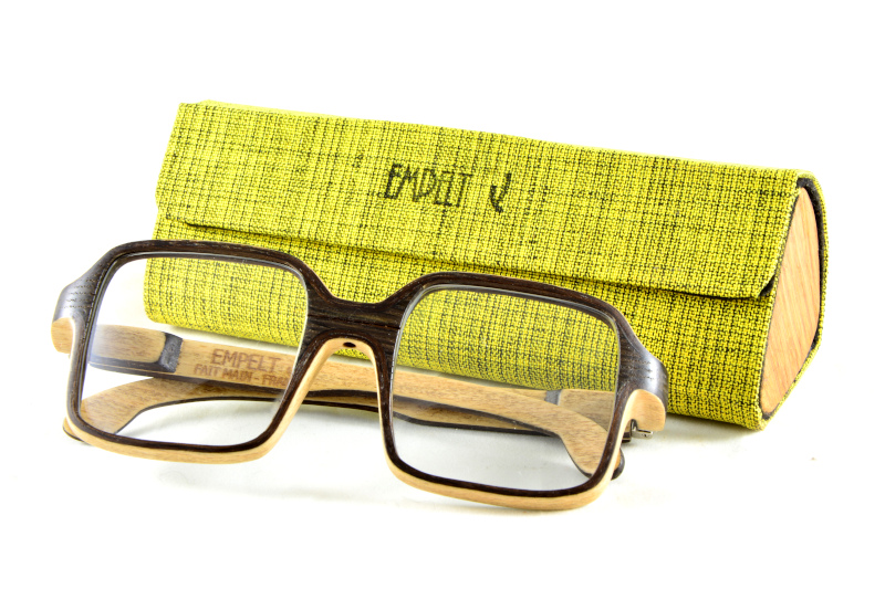 Étui lunettes en bois
