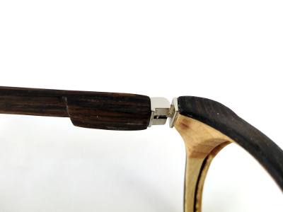 Charnières lunettes en bois